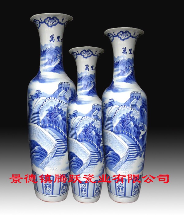 供应景德镇开业大花瓶/青花大花瓶/礼品陶瓷